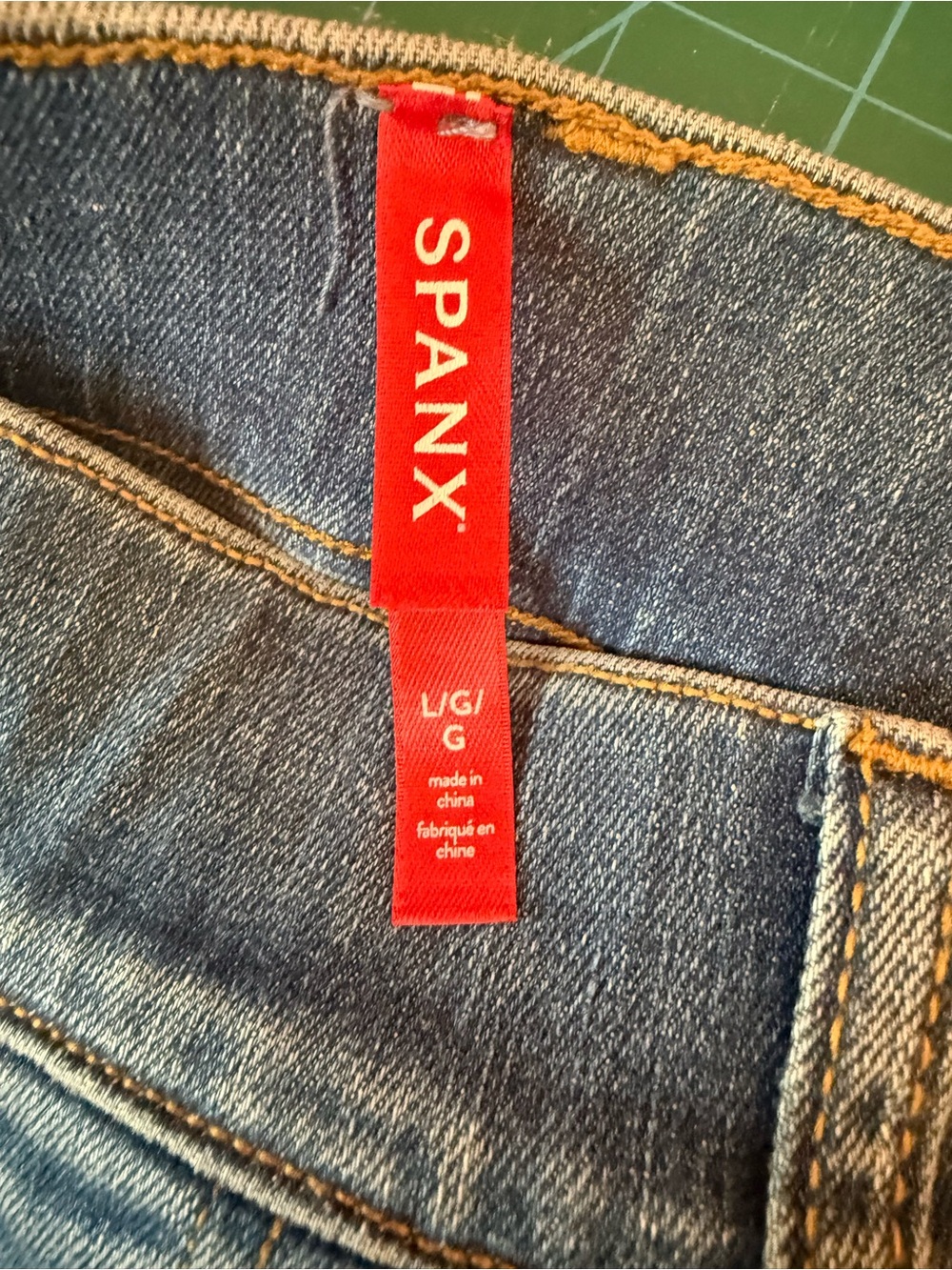 SPANX Women's Straight Leg Jeans in Blue Denim - Picture 5 of 6
